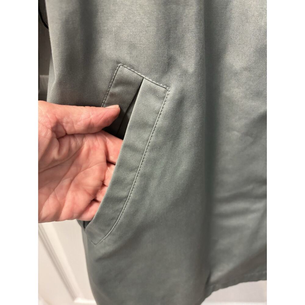 Womans London Fog Size 16 Gray No Liner -4 Button Trench Coat - Picture 2 of 3